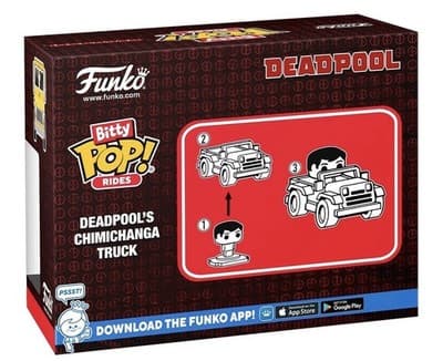 Funko Bitty Pop! Rides: Marvel - Deadpool's Chimichanga Truck NEW - Thumbnail 3