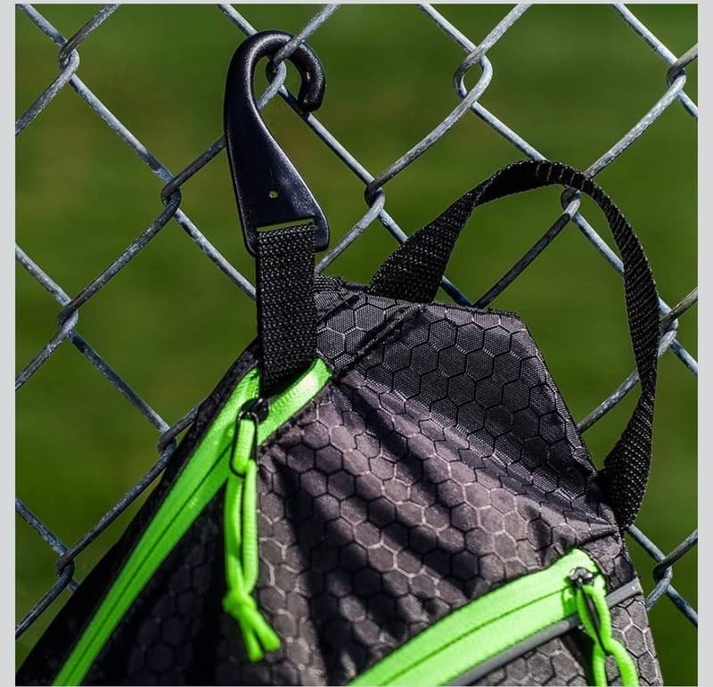 Franklin Sports Pickleball Sling Bag Backpack Black/Optic Yellow - Thumbnail 8