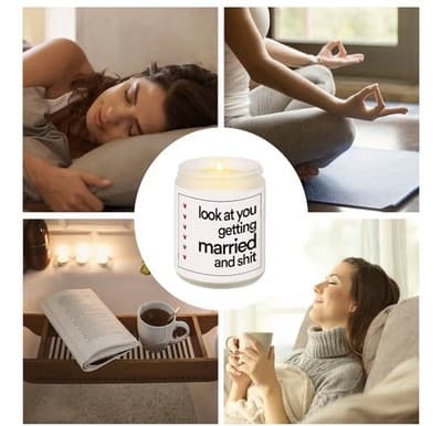 Funny Wedding Candle - "Look At You Getting Married"- 7 Oz. Lavender Soy Wax - Thumbnail 8