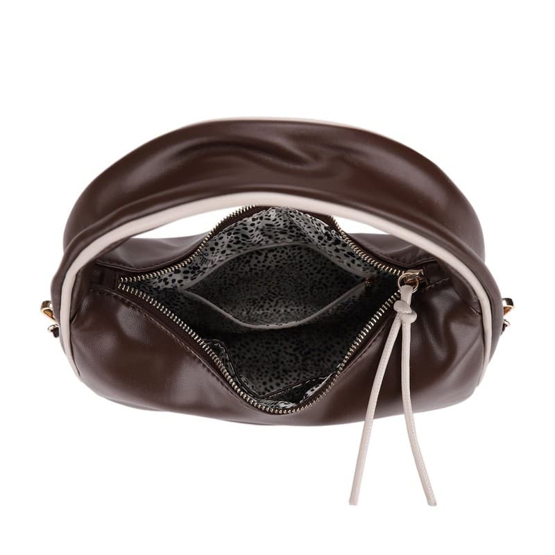 Mali + Lili Anna Sporty Recycled Vegan Leather Crossbody Shoulder Bag - Thumbnail 5
