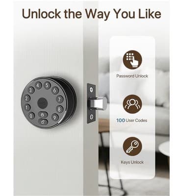 Keyless Electronic Deadbolt Door Lock (YL-68-MINI style) - Thumbnail 3
