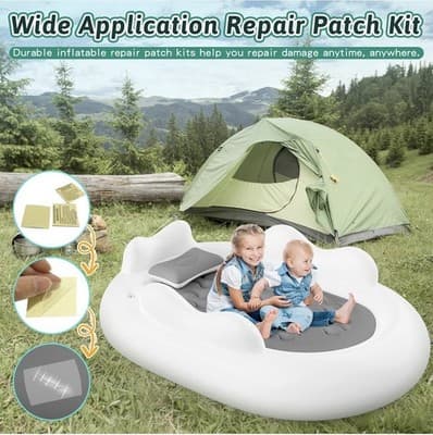 Inflatable Travel Bed - Blow Up Mattress for with Waterproof Protector Portab... - Thumbnail 8