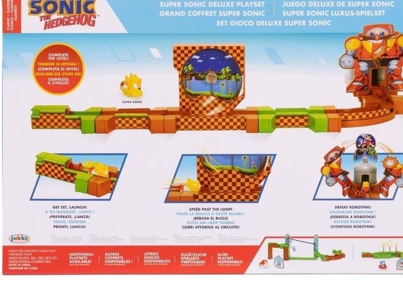 Jakks Pacific Sonic the Hedgehog Go-Go Racers Super Sonic Deluxe Playset - Thumbnail 5