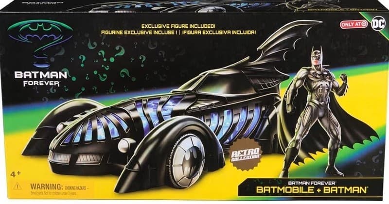 Spin Master Batman Forever Batmobile and 4-inch Batman Action Figure Set Target - Thumbnail 2