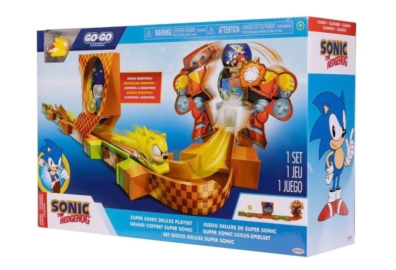Jakks Pacific Sonic the Hedgehog Go-Go Racers Super Sonic Deluxe Playset - Thumbnail 7