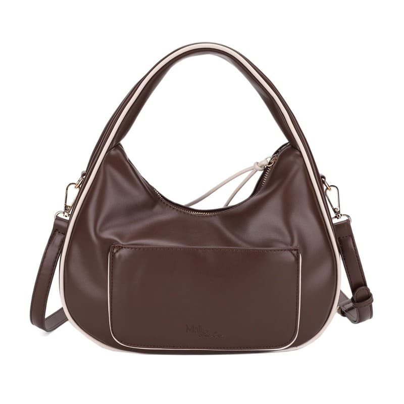 Mali + Lili Anna Sporty Recycled Vegan Leather Crossbody Shoulder Bag - Thumbnail 3