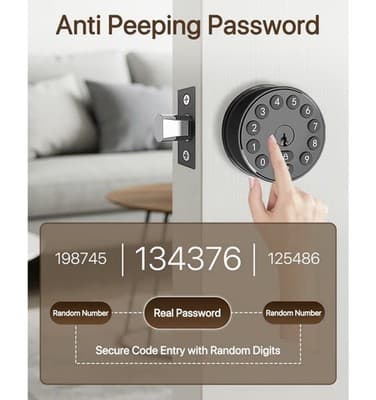 Keyless Electronic Deadbolt Door Lock (YL-68-MINI style) - Thumbnail 5