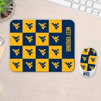 NCAA West Virginia Mountaineers Wireless Mouse and Mousepad Combo Set - Thumbnail 2
