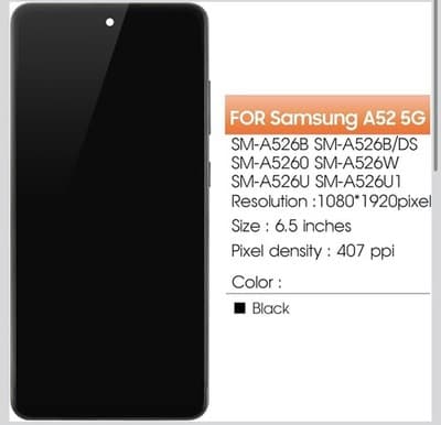 INCELL for Samsung Galaxy A52 5G Screen Replacement for Display Samsung A52 LCD - Thumbnail 2