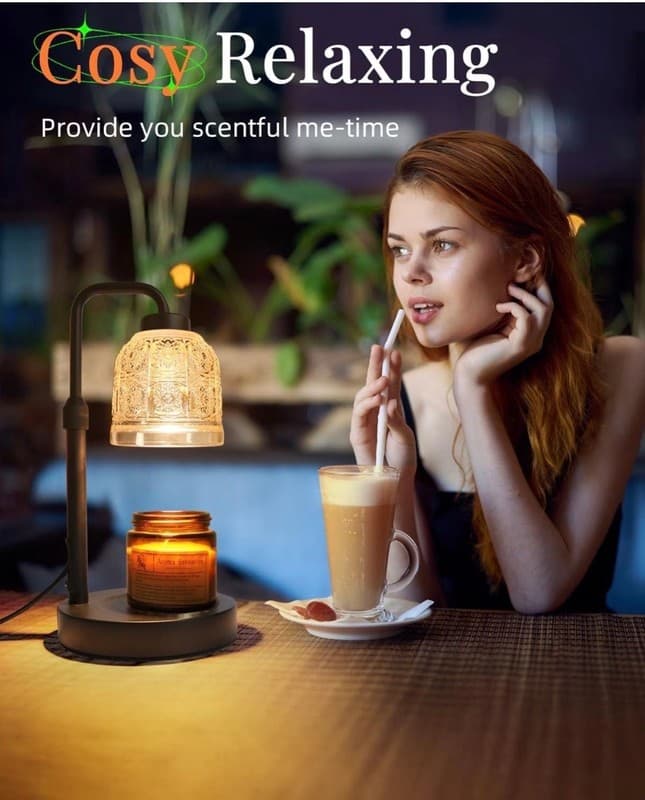 AIFEI Candle Warmer Lamp with Timer, Dimmable Adjustable Height Candle Lamp, Bir - Thumbnail 8