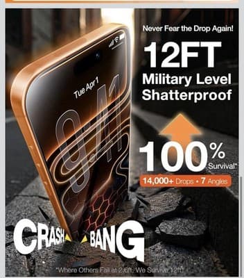 UltraGlass TOP 9H+ Armor for iPhone 17 Privacy Screen Protector No.1 Military... - Thumbnail 5