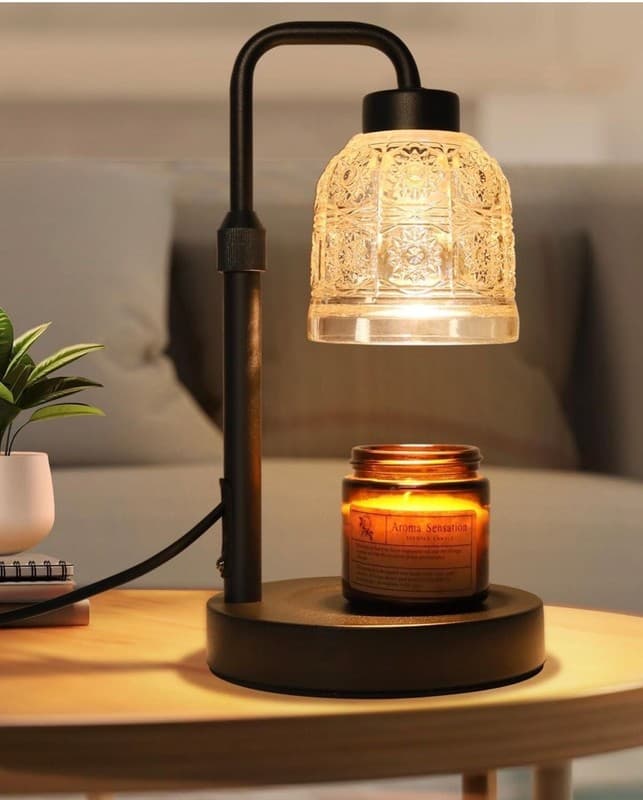 AIFEI Candle Warmer Lamp with Timer, Dimmable Adjustable Height Candle Lamp, Bir