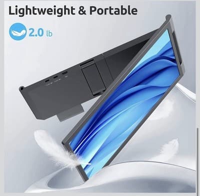 MAGICRAVEN Laptop Screen Extender, 14 1080P IPS Portable Monitor Travel Monit... - Thumbnail 5
