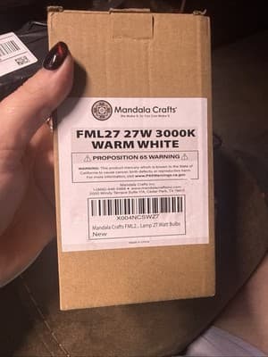 2 Pack FML27 27 Watt 3000K Warm White Compact Fluorescent