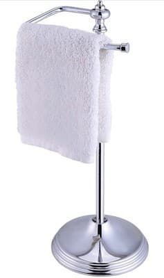 SunnyPoint Heavy Weight Classic Decorative Metal Fingertip Towel Chrome