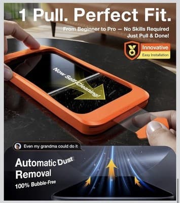 UltraGlass TOP 9H+ Armor for iPhone 17 Privacy Screen Protector No.1 Military... - Thumbnail 6