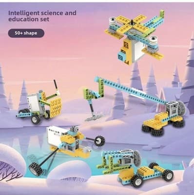 107PCS 50 in 1 STEM Robot Electric Building Blocks EM16 Science Education GIFTS - Thumbnail 4
