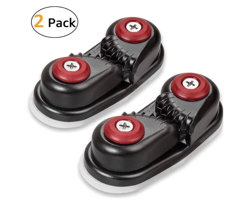2-Pack Aluminum Ball Bearing Cam Cleats for Sailing, Sailboat, and Kayak, Fits u - Thumbnail 7