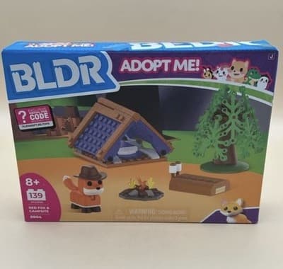 BLDR Adopt Me! Red Fox & Campsite - Set #0004 - 139 Pieces - JAZWARES