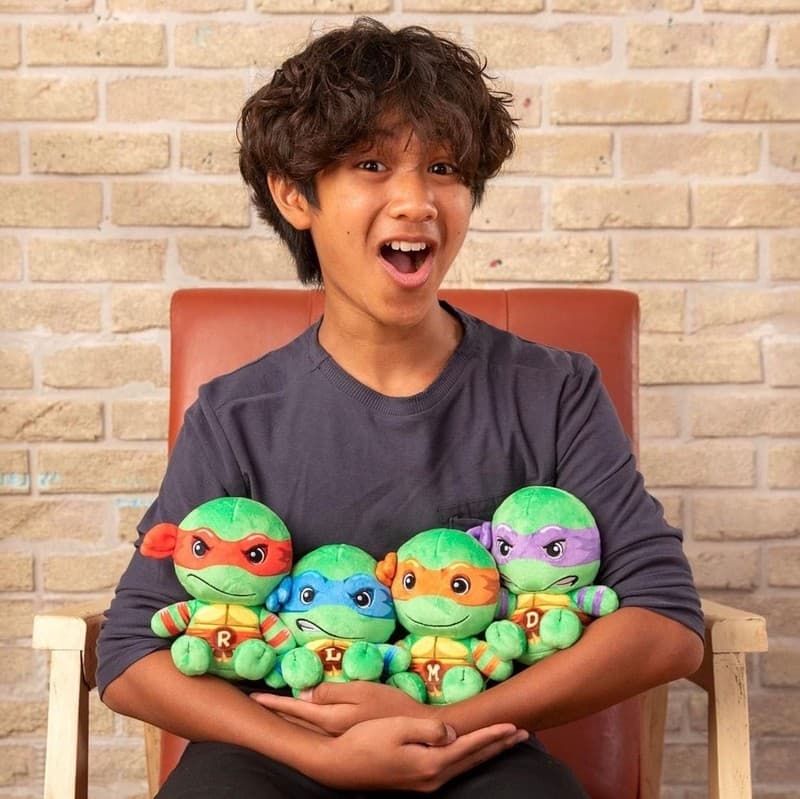 Club Mocchi Mocchi Teenage Mutant Ninja Turtles Leonardo Junior 6-Inch Plush - Thumbnail 2