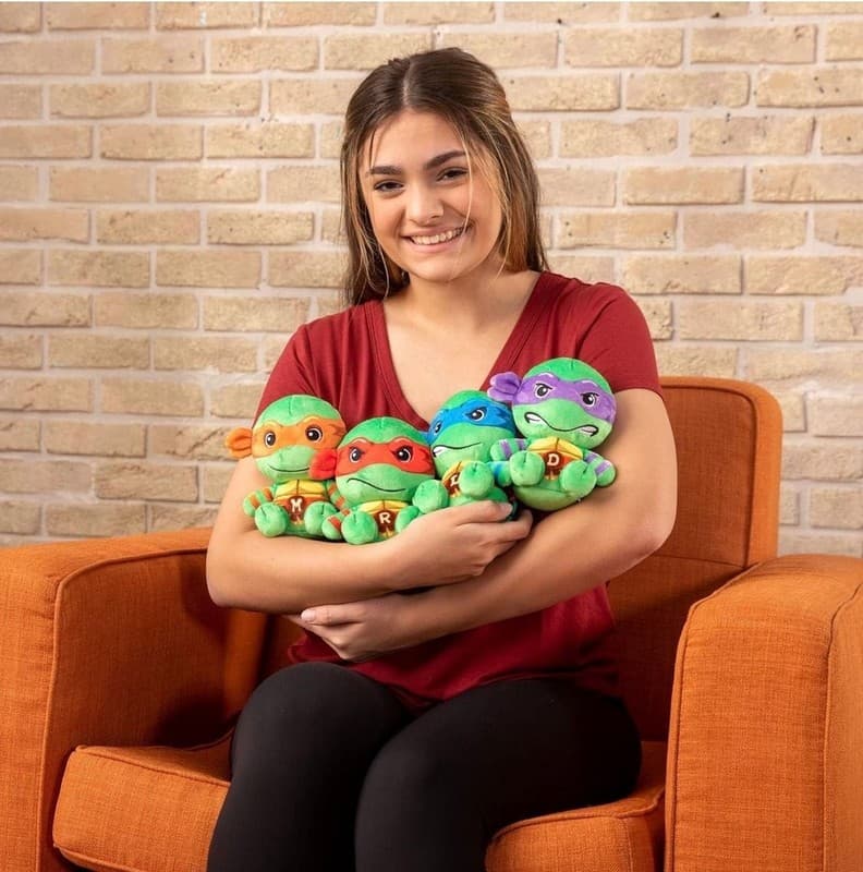 Club Mocchi-Mocchi Teenage Mutant Ninja Turtles Michelangelo Junior 6-Inch Plush - Thumbnail 2