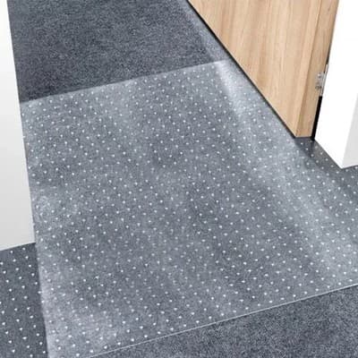 VEVOR Clear Plastic Carpet Protector Runner, 24 inches x 6 feet Transparent Viny - Thumbnail 8