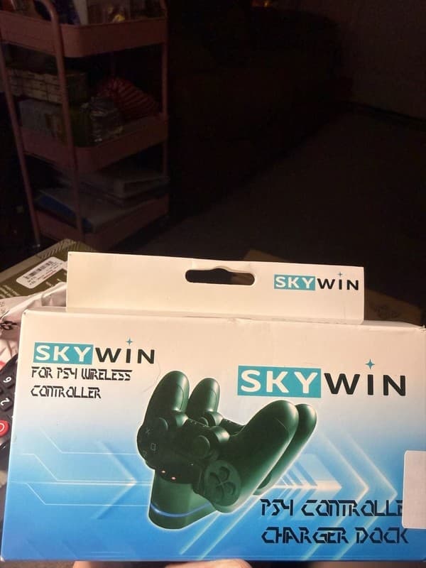 Skywin PS4 Controller Dual Charging Dock Station for Playstation 4 Wireless Cont