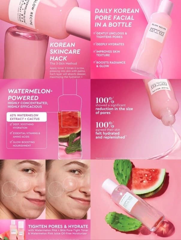 Glow Recipe Watermelon Glow PHA + BHA Pore-Tight Toner 150ml - Thumbnail 7