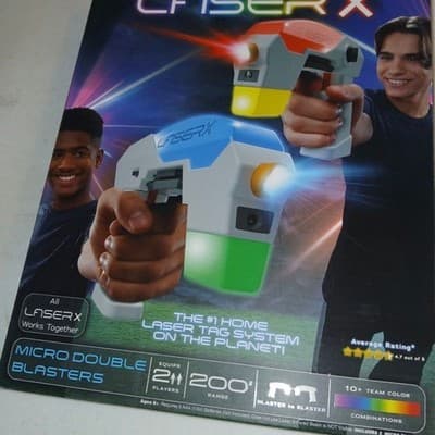 Laser X Micro Double Blasters 2-Player Laser Tag Set 200' Range Set