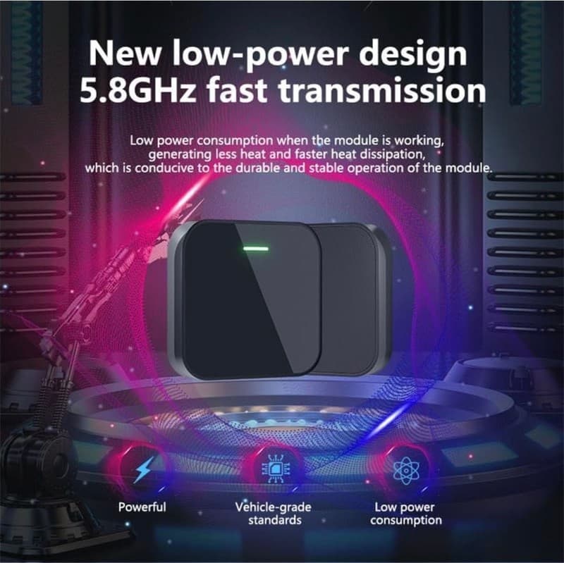 Wireless CarPlay Adapter for Factory Wired CarPlay Cars, 5.8GHz WiFi Dongle - Thumbnail 2