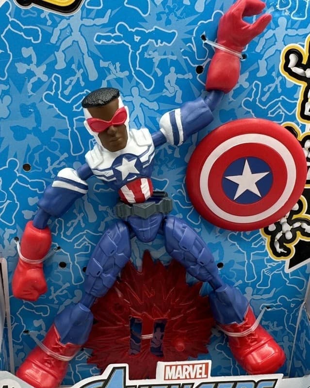 Hasbro Marvel Avengers Bend and Flex Captain America Action Figure - Thumbnail 2