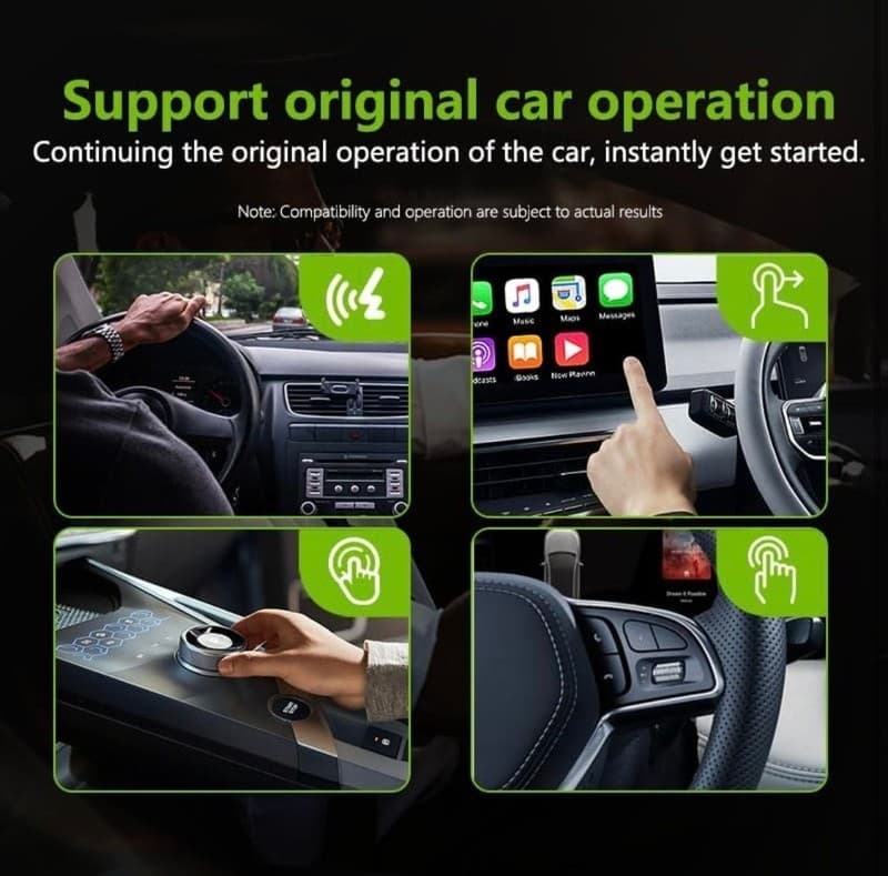 Wireless CarPlay Adapter for Factory Wired CarPlay Cars, 5.8GHz WiFi Dongle - Thumbnail 6