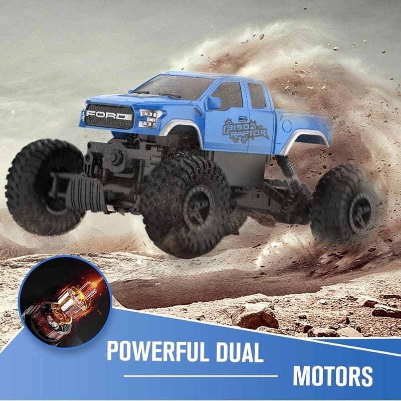 Double E Ford Raptor F150 RC Car 1/14 Scale 4WD Rock Crawler Monster Truck - Thumbnail 4