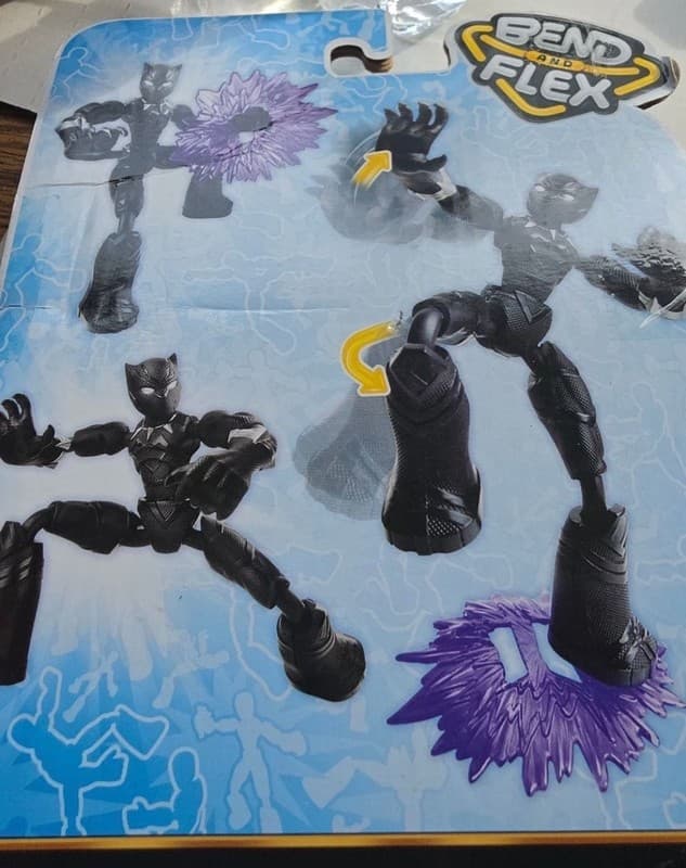 Hasbro Marvel Avengers Bend and Flex Black Panther Action Figure - Thumbnail 2