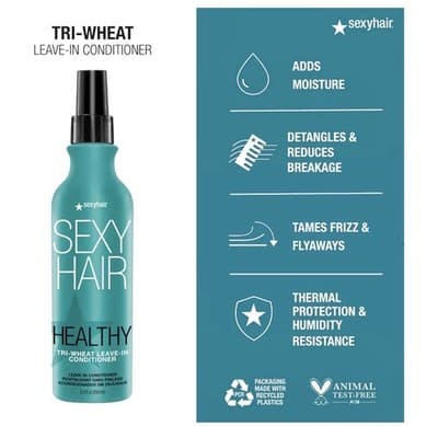 SEXY HAIR HEALTHY SEXY HAIR TRI-WHEAT LEAVE IN CONDITIONER 8.5 OZ - Thumbnail 3