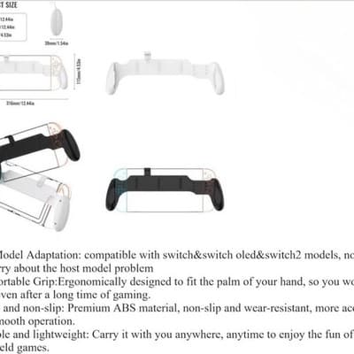 Comfort Handheld Grip for Nintendo Switch, OLED, and Switch 2 - Thumbnail 2