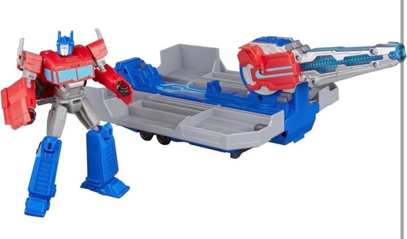 Transformers EarthSpark Optimus Prime Battle Trailer 1-Step Flip Changer - Thumbnail 4