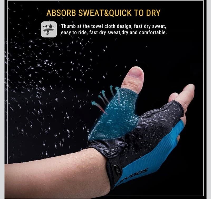 RIVBOS Cycling Gloves - High Performance Gear for Biking & Outdoor - Thumbnail 6