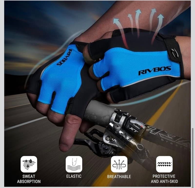 RIVBOS Cycling Gloves - High Performance Gear for Biking & Outdoor - Thumbnail 5