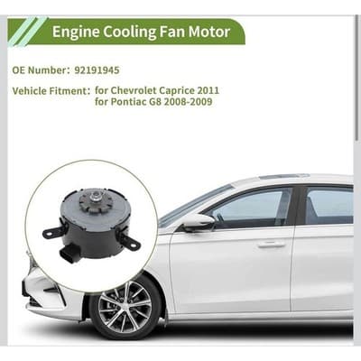 92191945 Engine Cooling Fan Motor For Pontiac G8 2008-09 Chevrolet Caprice 2011 - Thumbnail 2
