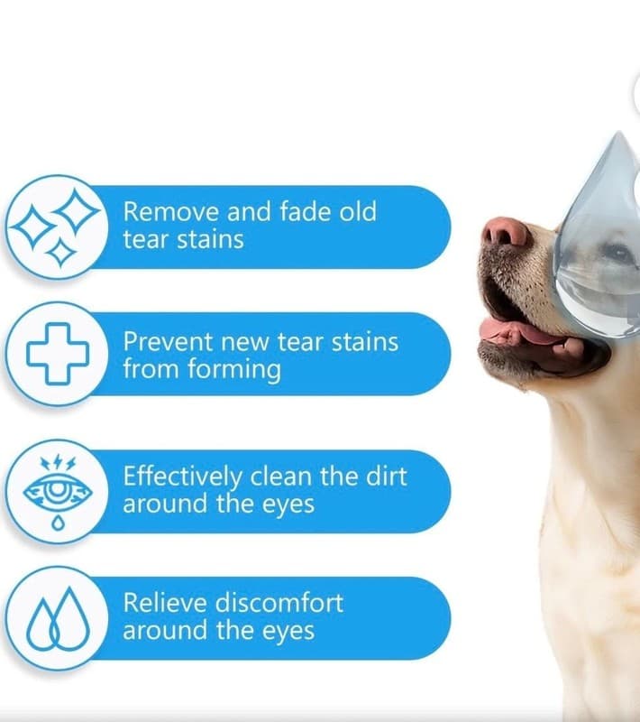 Tear Stain Remover for Dogs&Cats, Effectively Cleans Tear Stains, Gently Cleanse - Thumbnail 2