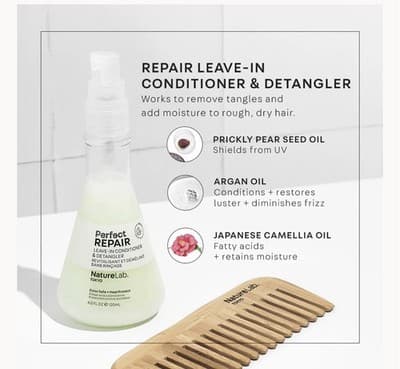 NatureLab. Tokyo Perfect Repair Leave-In Conditioner & Detangler Travel Size 1oz - Thumbnail 2