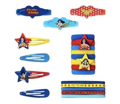 Wonder Women Girls' Hair Accessories Set - 20 Pack - 3 Barrettes, 4 Snap Clip... - Thumbnail 3