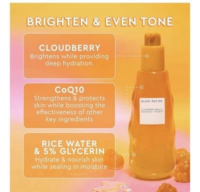 Glow Recipe Cloudberry Bright Essence Toner 75ml / 2.5 fl oz - Thumbnail 3