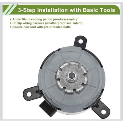 92191945 Engine Cooling Fan Motor For Pontiac G8 2008-09 Chevrolet Caprice 2011 - Thumbnail 5