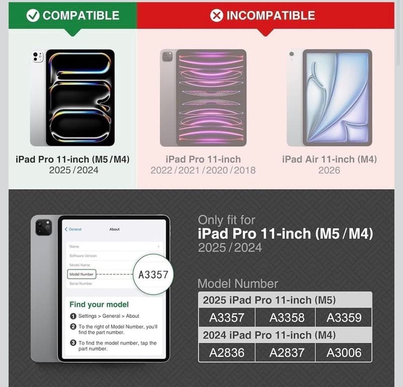 KingBlanc Vegan Leather Case for iPad Pro 11-inch (M4/M5) 2024/2025 - Thumbnail 2