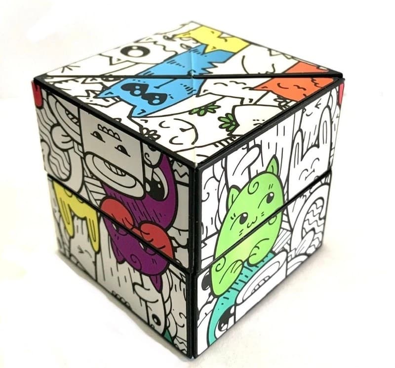 Doodle Art Infinite Cube Shape Shifting 3D Magnetic Fidget Puzzle - Thumbnail 3