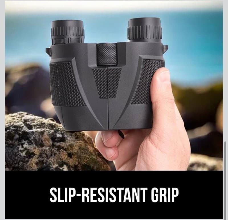 Gorilla Grip 10x25 Compact Binoculars for Adults, High Powered 10X Magnification - Thumbnail 5