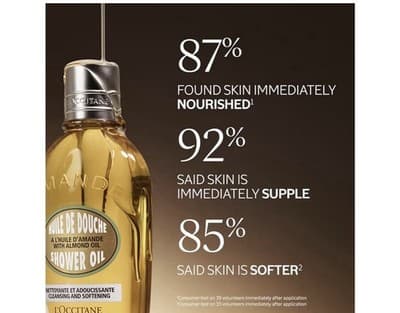 L'Occitane - Almond Shower Oil Travel Size (75ml 2.5fl.oz) - Thumbnail 3