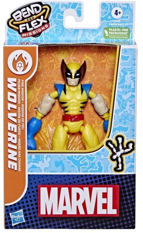 Hasbro Marvel Bend and Flex Missions Wolverine Fire Mission Action Figure - Thumbnail 3